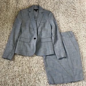 Ann Taylor Gray Skirt Suit - NWT, 0P